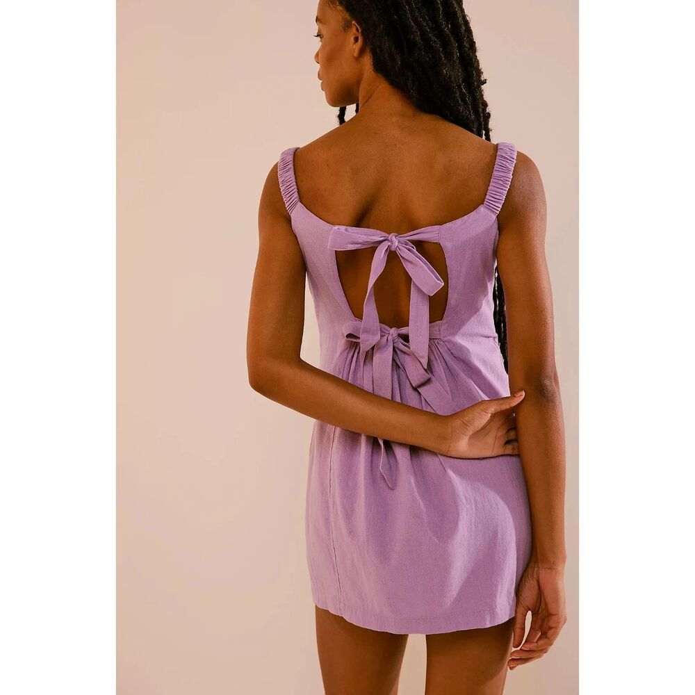 Free People Close To Heart Mini Dress Purple Size Small